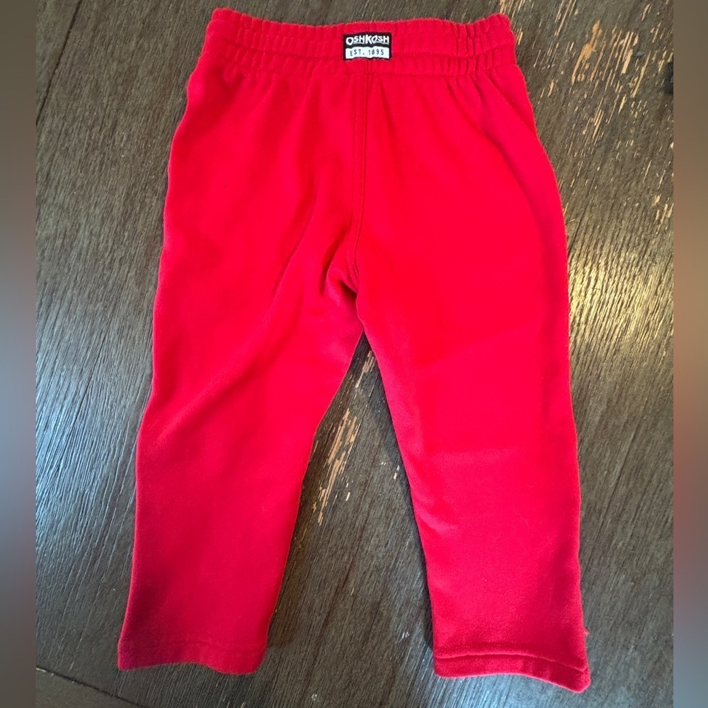 OshKosh B'gosh 3T Red & Black Joggers-excellent condition. Can go with anything! - Picture 8 of 8